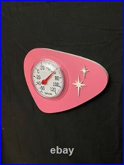 Mid Century Atomic Thermometer, Water Proof, Outdoors or Indoors, Atomic Retro