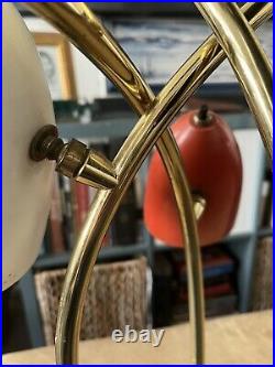 Mid Century Laurel Atomic Brass Lamp Eames Era