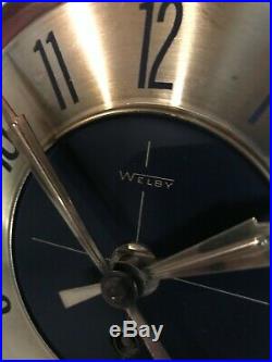 Mid Century Modern 25 Welby Atomic Starburst Wall Clock 1960's