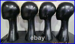 Mid Century Modern Atomic Age Mannequin Heads 4 Rare Visual Display Props