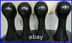 Mid Century Modern Atomic Age Mannequin Heads 4 Rare Visual Display Props