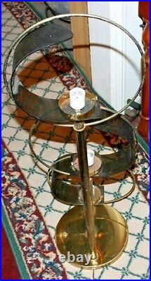 Mid Century Modern Atomic Space Shape Floor Lamp 3 Light Lamp Circular Design #1