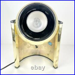 Mid Century Modern Brass Sonneman Spotlight Eyeball Tilting Lamp Atomic MCM