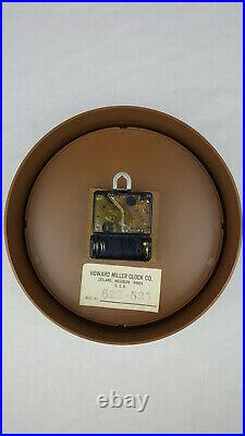 Mid Century Modern Howard Miller Atomic Wall Clock George Nelson Model # 622-535