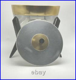 Mid-Century Modern Mirro Aluminum Copper Atomic Era Bullet Ice Bucket MCM