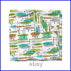 Mid Century Modern Retro Mod Space Age Atomic Sateen Duvet Cover by Roostery