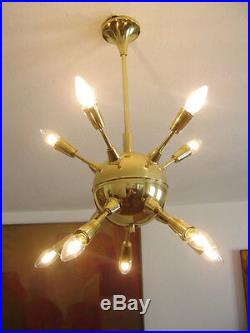 Mid Century Modern SPUTNIK Atomic PENDANT LIGHT Ceiling Lamp CHANDELIER Sunburst