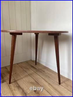 Mid Century Side Table Retro 73 X 70cm Top Vintage 50s 60s Atomic 63cm Tall