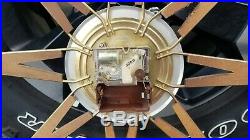 Mid Century Sunburst Starburst Atomic Clock Midcentury MCM Vintage Modern
