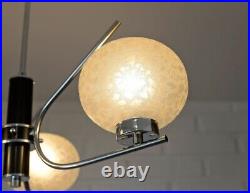 Mid Century Vintage Globe Elegant Chandelier Modern Brass Sputnik Pendant Light