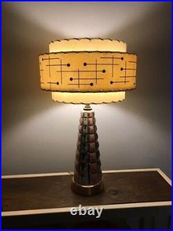 Mid Century Vintage Style 3 Tier Fiberglass Lamp Shade Modern Atomic Retro IBM