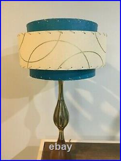 Mid Century Vintage Style 3 Tier Fiberglass Lamp Shade Modern Atomic Retro TIGA