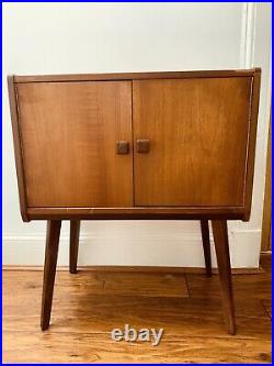 Mid Century Vinyl Record Cabinet 1950s Atomic Courier Delivery Available