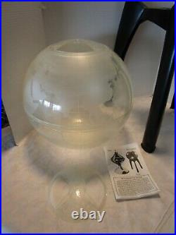 Mid century Atomic Space age tripod stand World Globe Terrarium 1960's 34T USA