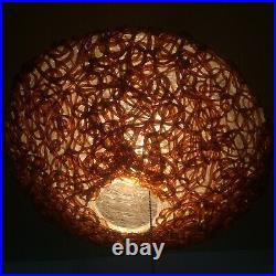Mid-century Lucite Spaghetti Chandelier Lampshade, Atomic Sputnik Lamp Light
