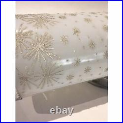 Mid century MCM bathroom vanity wall sconce frosted ATOMIC STARBURST light