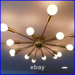 Mid century Style Atomic 16 Arm Flush Mount Ceiling Light For Decoration