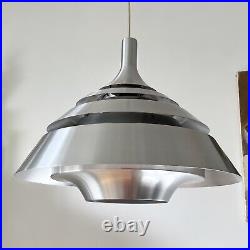 Mid-century Sweden Aluminium Pendant Lamp Vintage Atomic Space age UFO