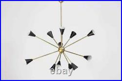 Mid century style Sputnik Chandelier Atomic Space Age Handmade Brass Light