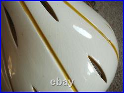 Modernera Porta-lite MID Century Modern Ceramic Yellow & White Atomic Fixture