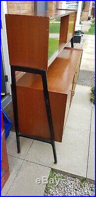 Nathan vintage mid century 1950s -60s two tier atomic sideboard drinks cabinet