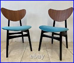 Pair Of Mid Century G Plan E Gomme Butterfly Chairs Atomic Era Tola Black Teal