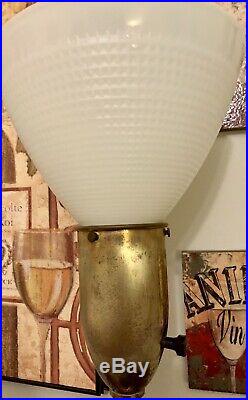 Pair Of Vintage Rembrandt Lamp Mid Century Modern Atomic Lacquered Obelisk Lamp