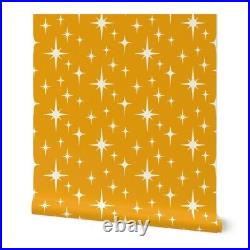 Peel-and-Stick Removable Wallpaper Mid Century Modern Atomic Yellow