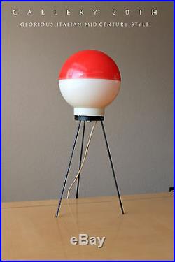 Rare! MID Century Modern Atomic Table Lamp! Italian Arredoluce Gio Ponti 50s Vtg
