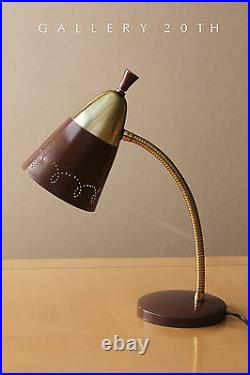 Rare! MID Century Modern Lightolier Lamp! 50's 60's Atomic Vtg Gooseneck Retro