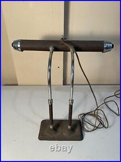 Rare Vintage Desk Lamp Mid Century Modern Industrial Art Deco Radionic Tested