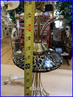 Rare Vintage Mid Century Modern Sputnik Atomic Metal Table Lamp Space Age