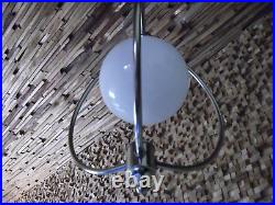 Space age atomic ceiling lamp opaline glass. 1960/70 mid century