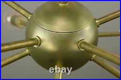 Sputnik Atomic Lamp Mid Century Modern Light Chandelier Vintage Brass 50's Eames