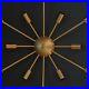 Sputnik Mid Century Brass Modern Light Arm Atomic Finish Lights Arms 12 Starburs