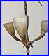 Stunning MID Century Bronze Retro Conical Atomic Ceiling Light And Wall Light