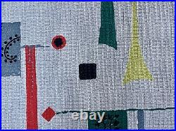 Summer SALE Days! 50's Atomic Flags Mid Century Barkcloth Vintage Fabric PILLOWS