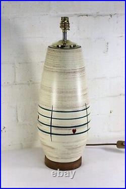 Table Lamp Large & Original Ceramic Atomic Era Mid 20th Century 60s Sputnik