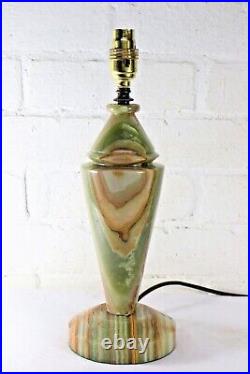 Table Lamp MCM Green Onyx Atomic Era Mid 20th Century 60s Sputnik Rocket