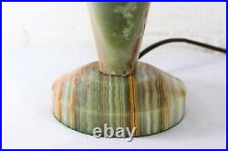 Table Lamp MCM Green Onyx Atomic Era Mid 20th Century 60s Sputnik Rocket