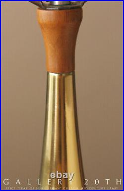 Tear Of Shah Jahan Brass Lamp! Vtg 60s MID Century Modern Danish Atomic 1950s