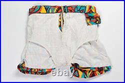 VTG 1960's TIKI HAWAIIAN BOARD SHORTS SURF SWIM TRUNK MID-CENTURY ATOMIC MEN S M