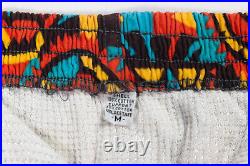 VTG 1960's TIKI HAWAIIAN BOARD SHORTS SURF SWIM TRUNK MID-CENTURY ATOMIC MEN S M