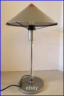 Vintage 1950's Mid Century Modern Atomic Industrial Rocket Missile Table Lamp