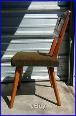 Vintage 1950's Mid Century Modern Plywood Chair Retro Atomic Eames Era Space Age