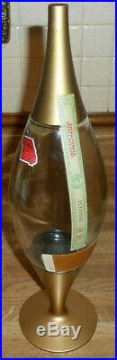 Vintage 1950's Old Forester Decanter Atomic Sputnick Raymond Loewy Mid-century