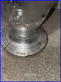 Vintage 1960 Silver Rose Kinetic Sculpture sputnik Atomic Mobile Danish art vase
