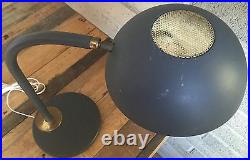 Vintage 50s 60s Metal Desk Lamp Diffuser Shade Mid Century Modern Atomic Era