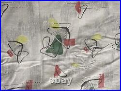 Vintage 50s Atomic Mobile Curtains Boomerang Mid Century Modern Abstract