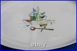 Vintage Brock of California Atomic Kitchen Oval Serving Platter MCM